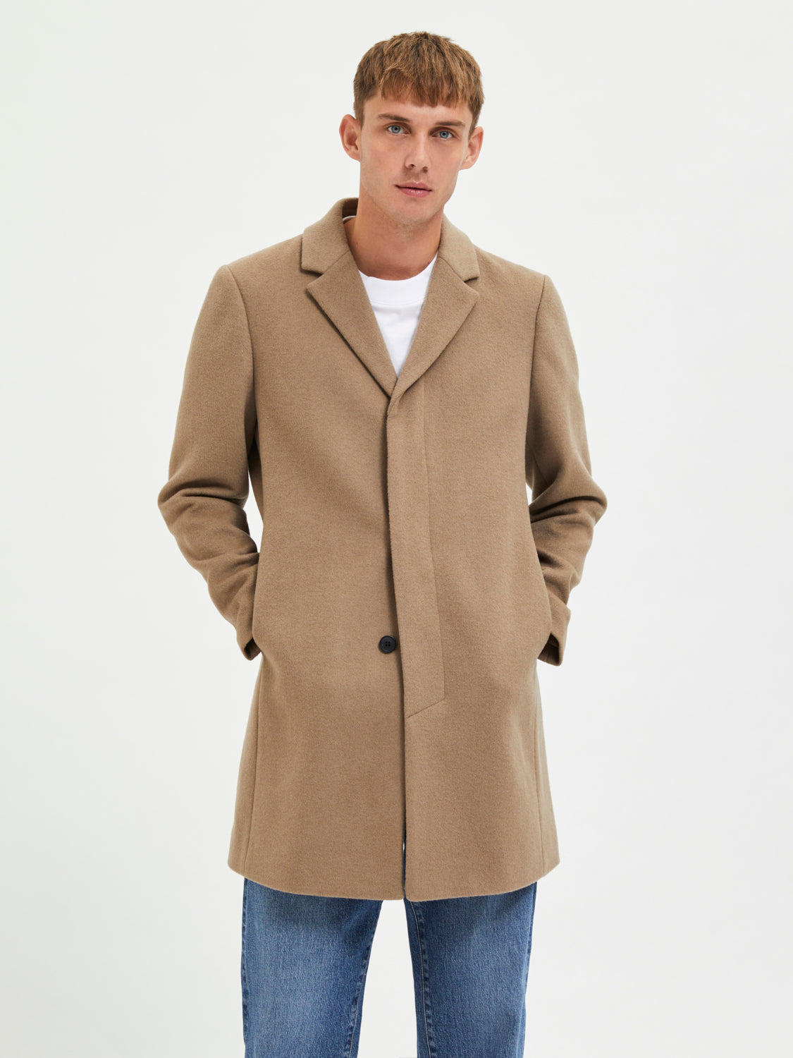 Jones Frakk - Beige/ Greige